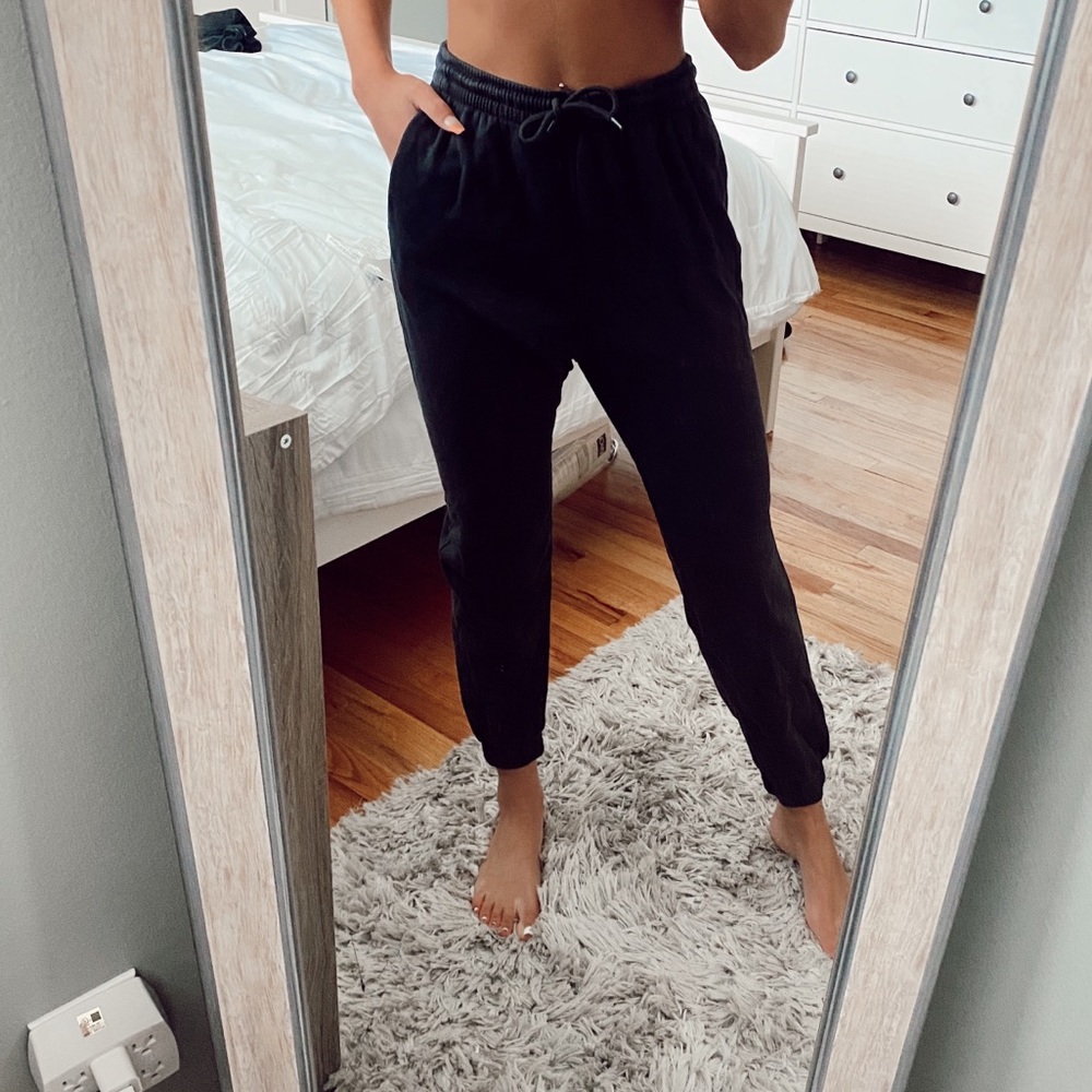 Basic Black Sweatpants - image 1